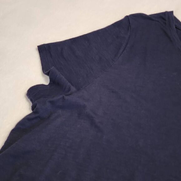 Ava  & Viv  Women's Plus Size V Neck Short Sleeve Navy Blue Tshirt Size 4X - Picture 5 of 9